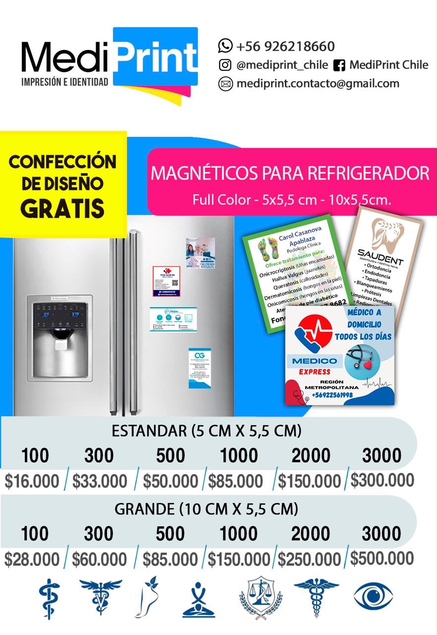 Magnéticos personalizados MediPrint