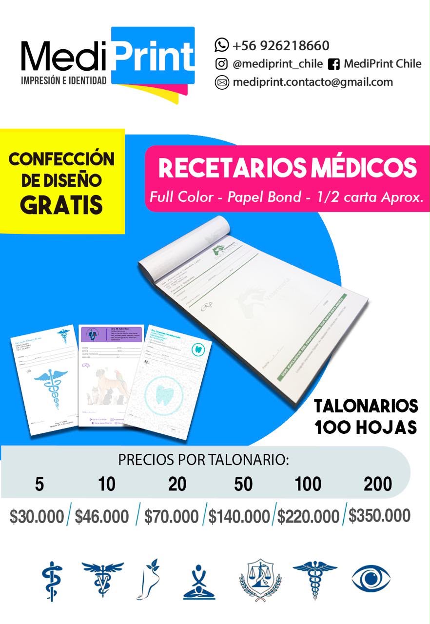 Recetarios personalizados MediPrint