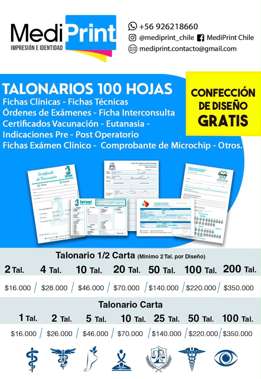Talonarios personalizados MediPrint