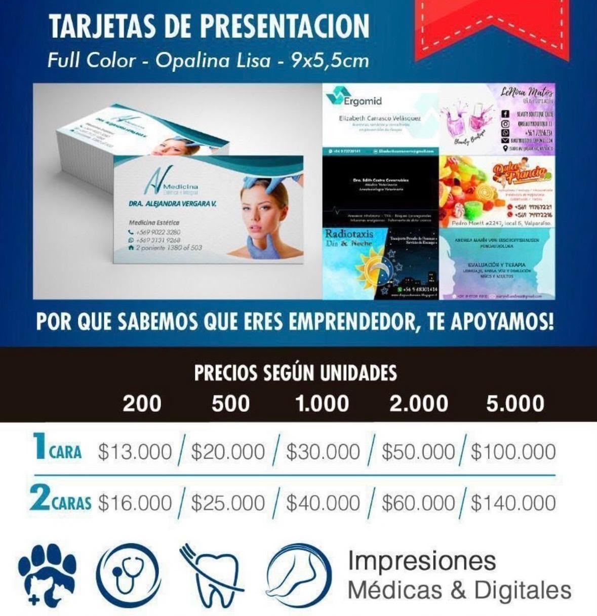 Tarjetas de Presentación personalizadas MediPrint